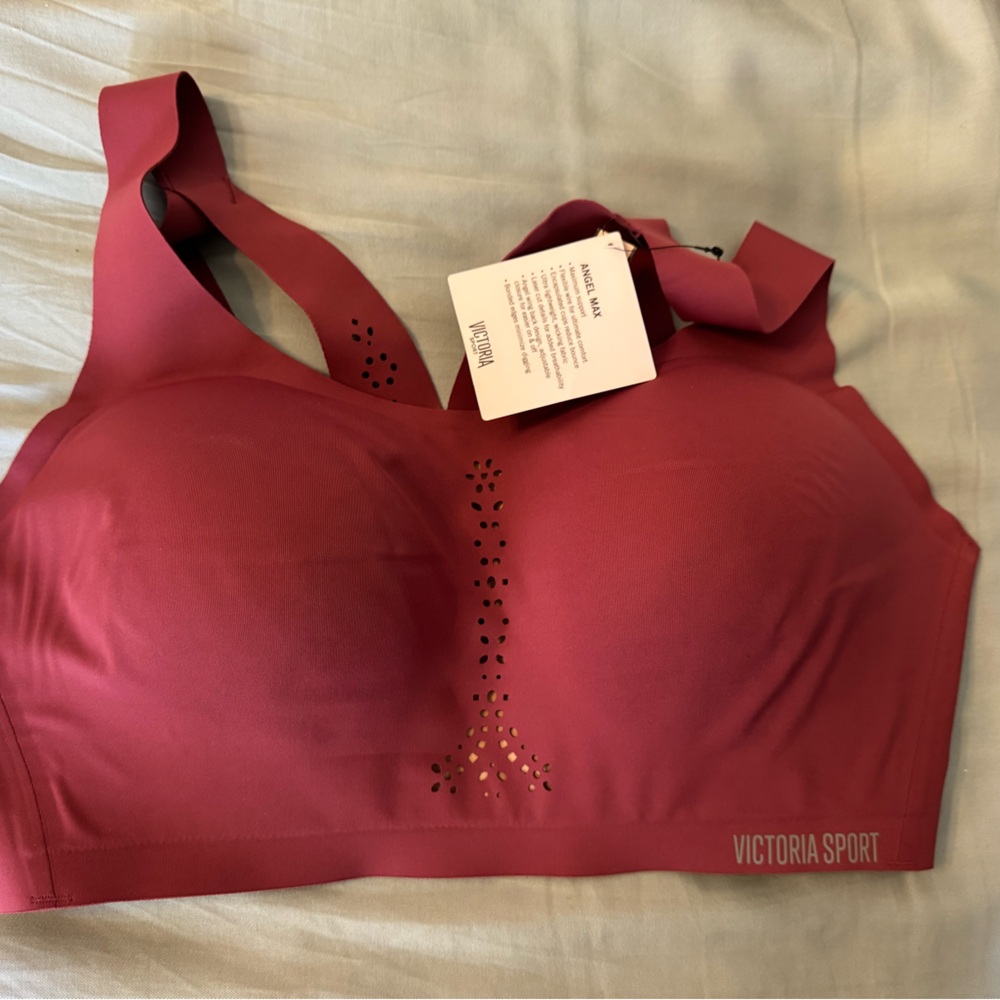 NWT Victoria's Secret Angel Max Sports Bra 38D Dusty Rose Pink